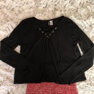 Black long sleeve shirt